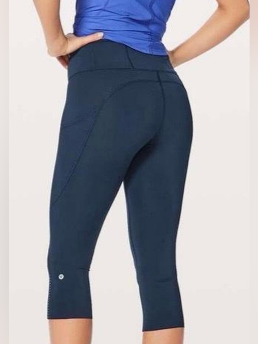Lululemon Time To Sweat Blue Active Cropped 23” Leggings